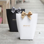 White Bronzing "Merci" Candy Bag