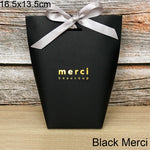 White Bronzing "Merci" Candy Bag