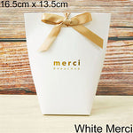 White Bronzing "Merci" Candy Bag