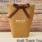 White Bronzing "Merci" Candy Bag