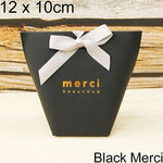 White Bronzing "Merci" Candy Bag