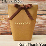 White Bronzing "Merci" Candy Bag