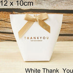 White Bronzing "Merci" Candy Bag
